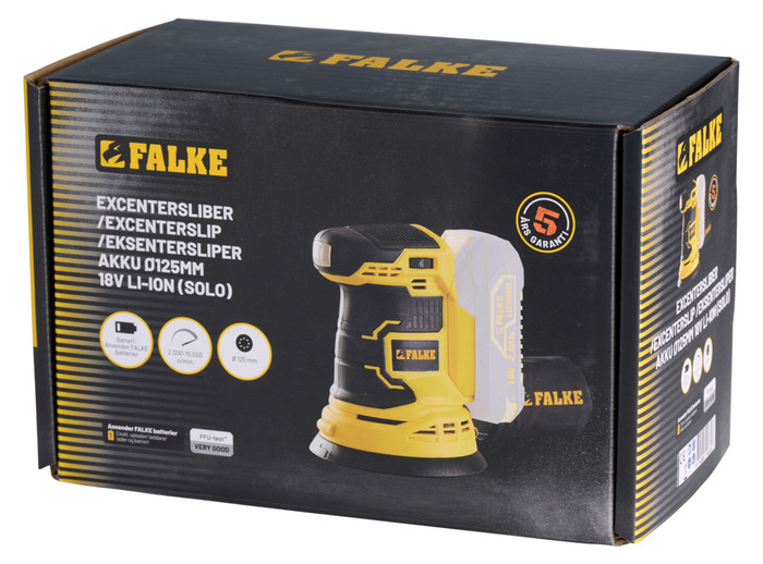 Falke akku eksentersliper 125 mm